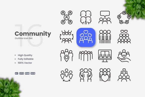 Community Icons: Essential Graphics for Digital Sellers