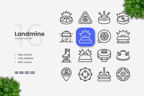 Landmine Icons: Graphics for Modern Design