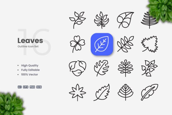 Leaves Icons: Graphics for Real Business Use