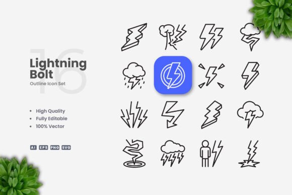 Lightning Bolt Icons: Graphics That Spark Attention