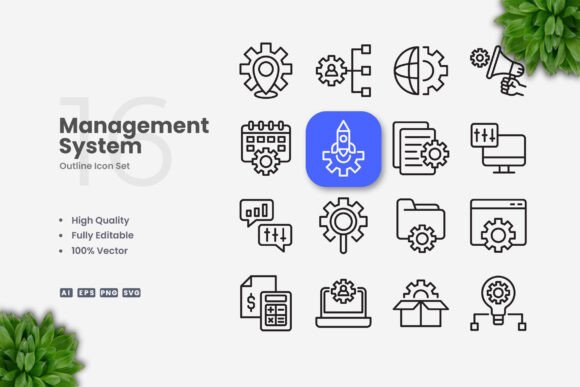 Management System Icons
