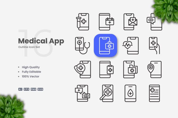 Medical App Icons: Graphics and Icons for Small Business
