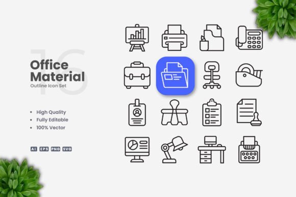 Office Material Icons