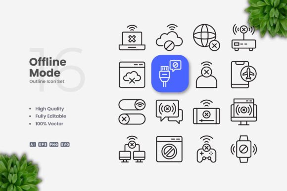 Offline Mode Icons Review