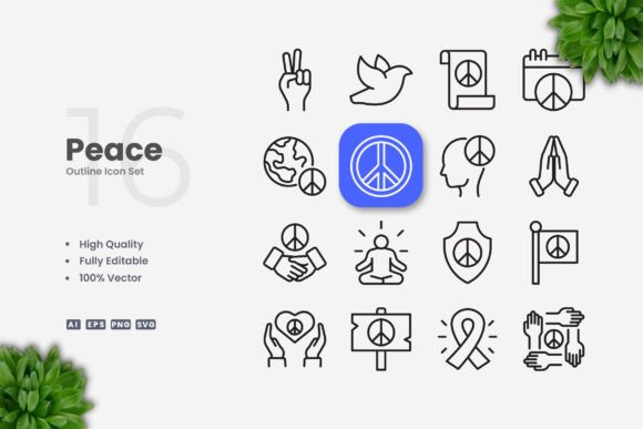 Peace 2 Icons: Graphics and Icons for Modern Design