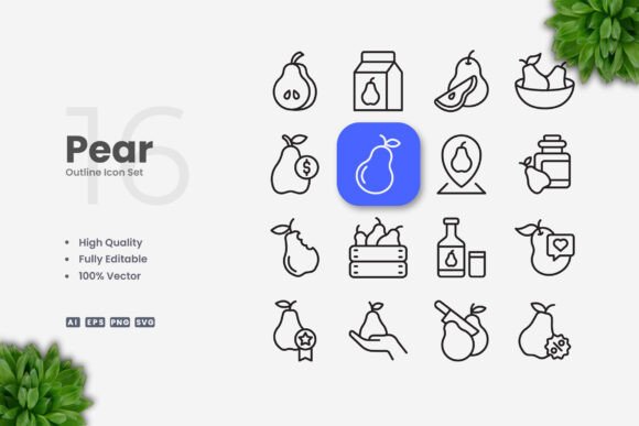 Pear Icons: Graphics and Icons for Modern Design