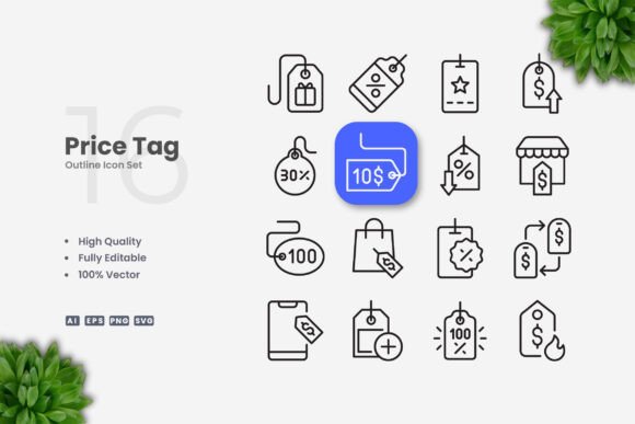 Price Tag Icons: Graphics and Icons for Modern Design