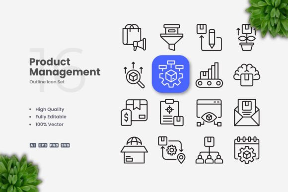 Product Management Icons: Graphics and Icons for Branding