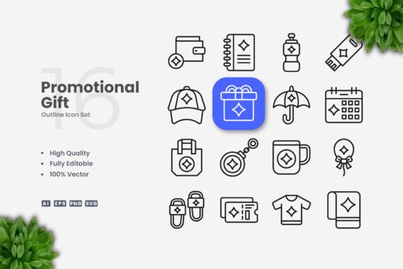 Promotional Gift Icons: Graphics and Icons for Branding